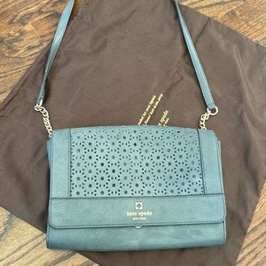 Kate Spade crossbody eyelet purse - navy